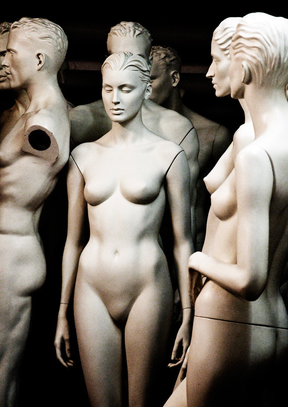 Black and White Photography Art / Mannequin Photo / Sepia CELEBRATING THE ODD