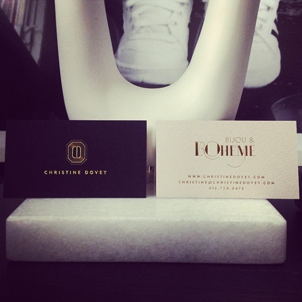 christine dovey business cards