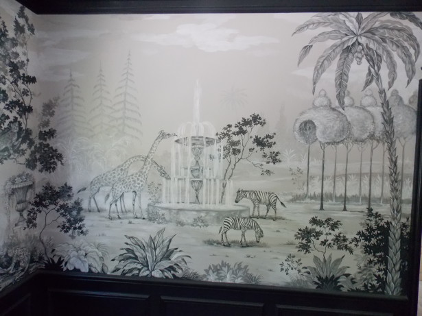 hand painted mural christine dovey style