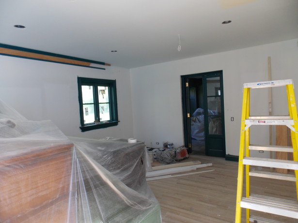 playroom in benjamin moore dark harbor with tanzania wallpaper christine dovey style project greenbay