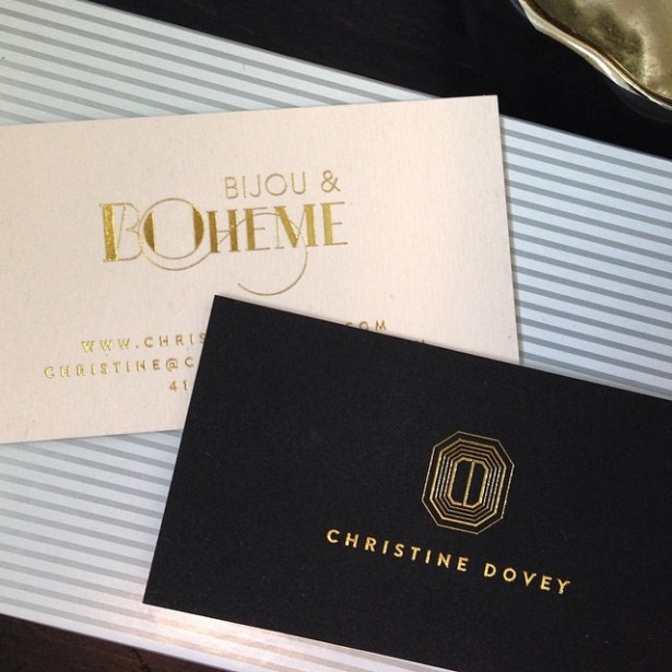christine dovey business cards 2014