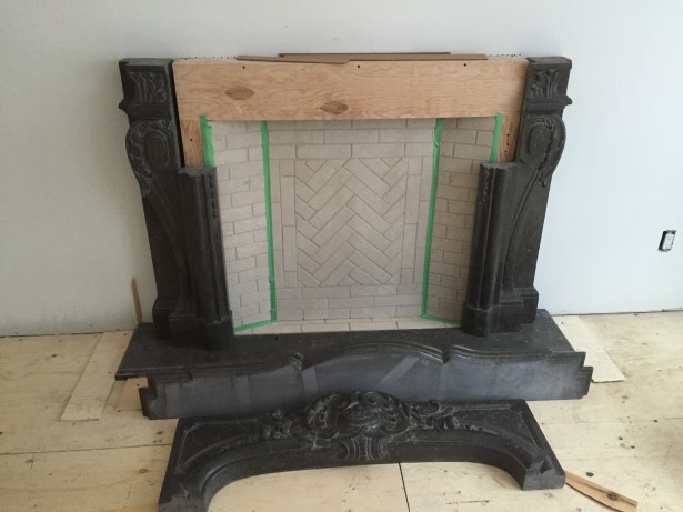 project flip alexanian washed oak floors trumeau stones fireplace limestone