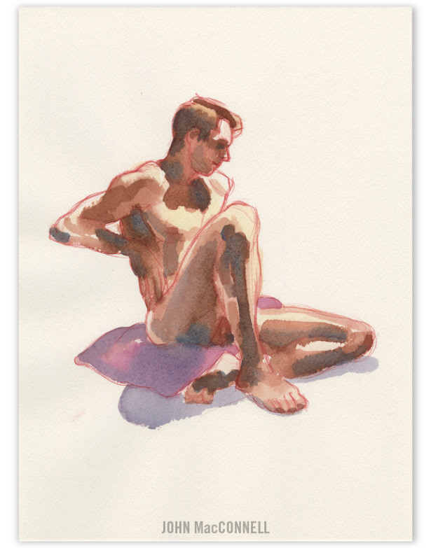 art fair fridays john macconnel watercolour of kim christine dovey heirloom and knot