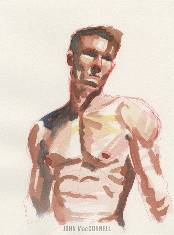 art fair fridays john macconnell watercolour of kim christine dovey heirloom and knot