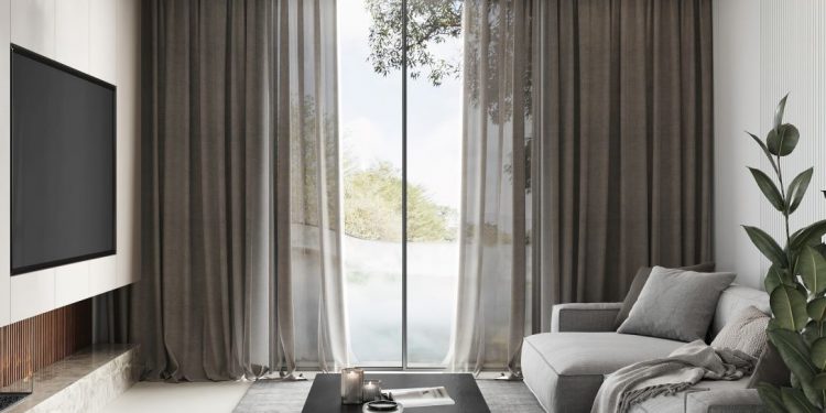 curtain for grey living room